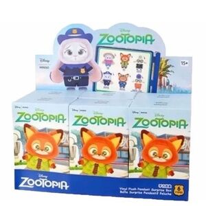 MINISO x Disney: Zootopia Vinyl Plush Pendant Mystery Blind Box